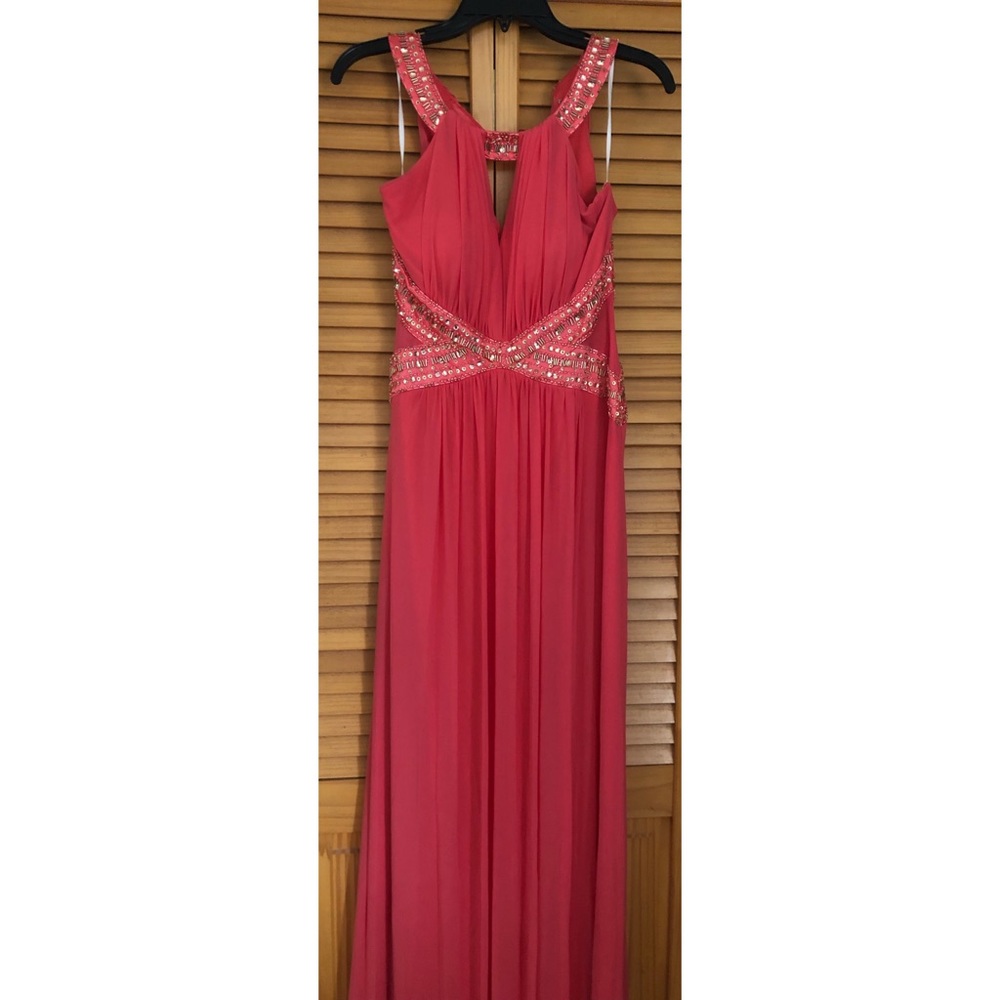 Cache Prom Dress - Size 6, Coral